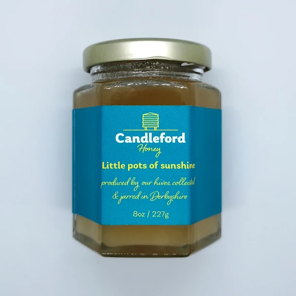 Little pots of Sunshine Candleford Honey Packaging | Abergast